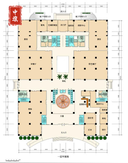 某大型酒店平面圖 某大型酒店平面圖