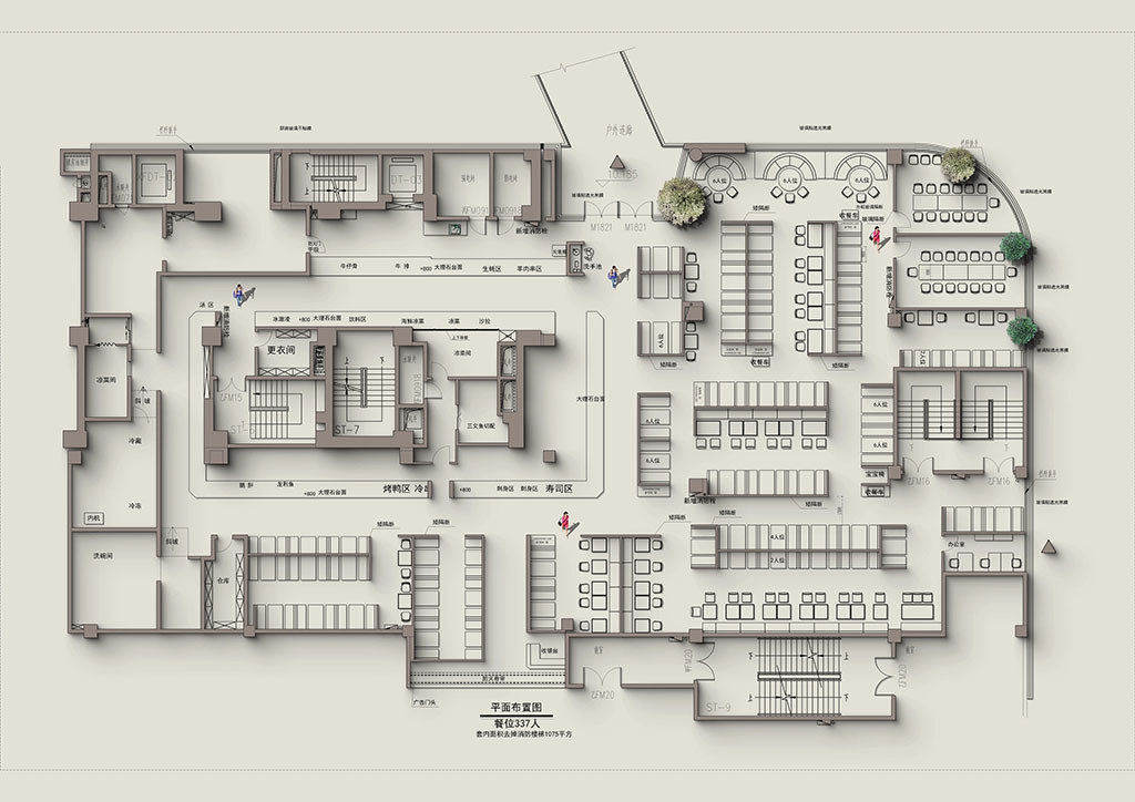 正在規(guī)劃的自助餐廳平面圖 正在規(guī)劃的自助餐廳平面圖