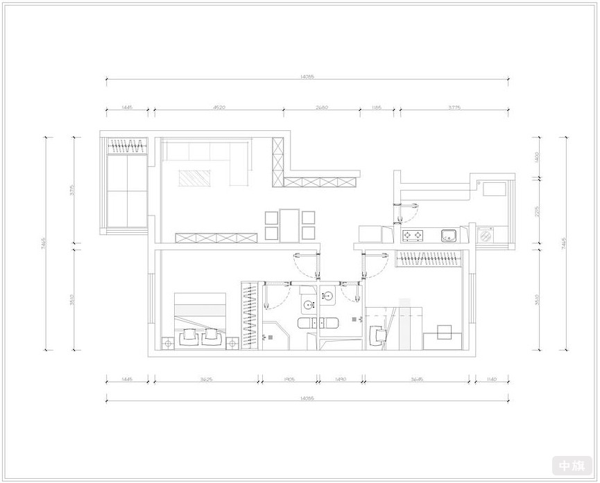 裝修平面圖示例