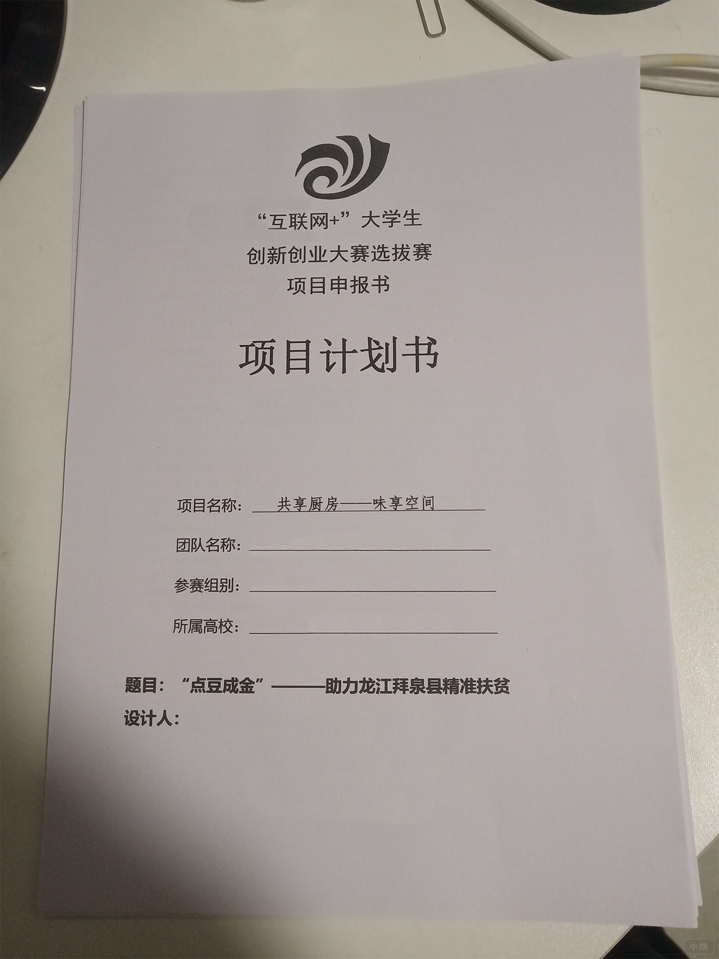 大學(xué)生項(xiàng)目計(jì)劃書(shū)