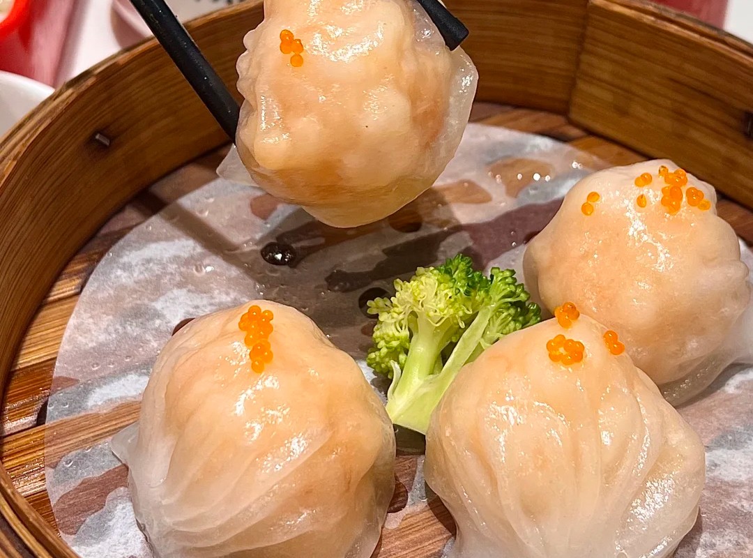 早茶店里的蝦餃 早茶店里的蝦餃