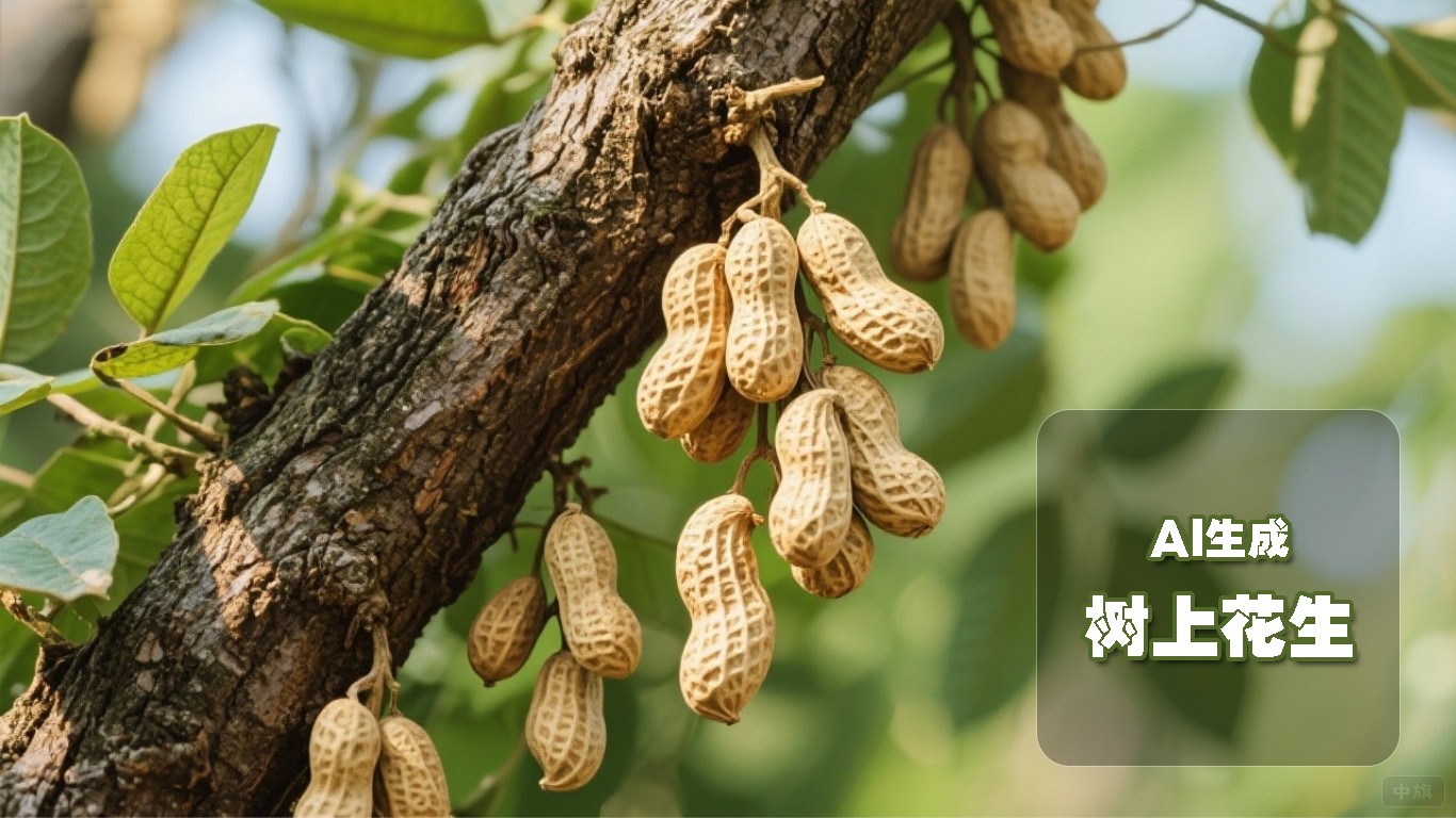 AI生成的樹上花生 AI生成的樹上花生